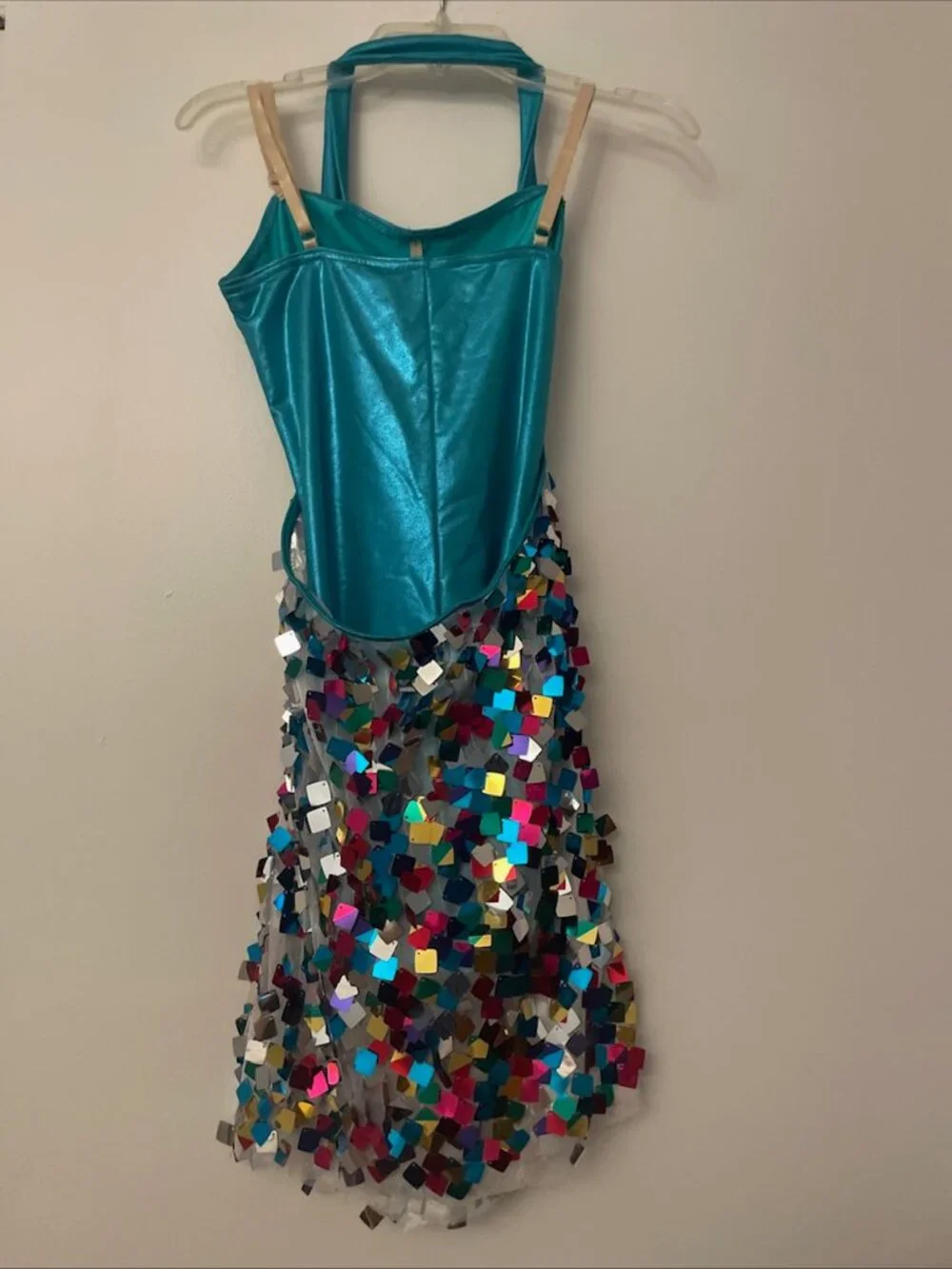 Weissman Leave It All To Shine Blue Sequins Adult Small Costume 6762 Tap Jazz